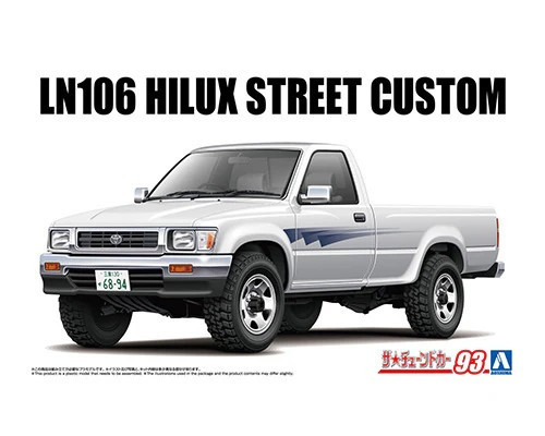 Aoshima 1/24 LN106 Hilux 1994 TOYOTA LONGBED Pick Up Custom Plastic Model Kit