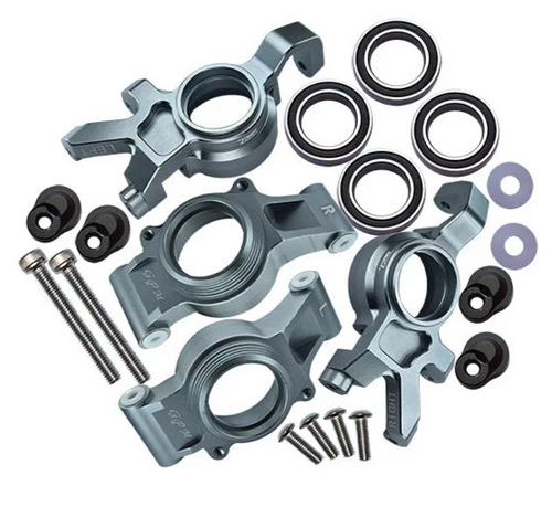 GPM For Traxxas OVERSIZE KNUCKLE ARMS For 1/5 X MAXX 4X4 6S/8S #TXM2122L -GUN-