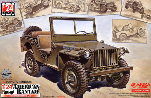 Asuka 1/24 BANTAM BRC40 Willy JEEP MB Military Truck Model Kit