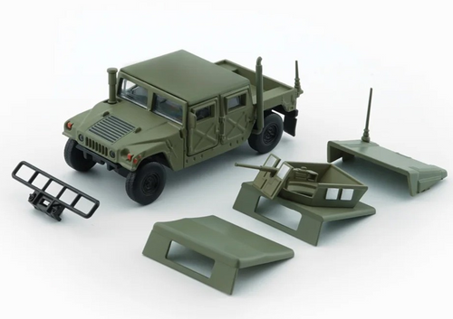 BMC 1/64 Die Cast HUMVEE 4-CT Hummer Model Truck -DRAPE GREEN- #64B0458