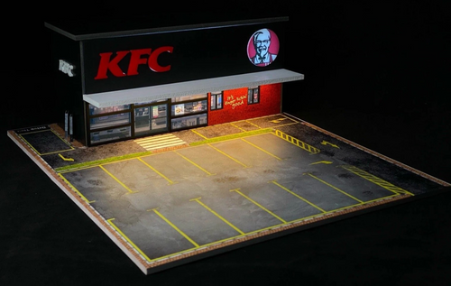 G Fans 1/64 Diorama KFC FAST FOOD DRIVE Thru #710014