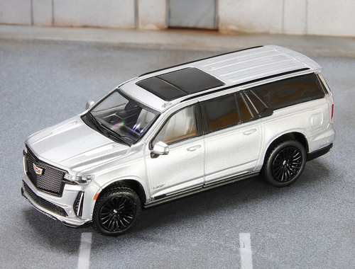 GCD 1/64 CADILLAC ESCALADE ESV Die Cast Truck -SILVER-