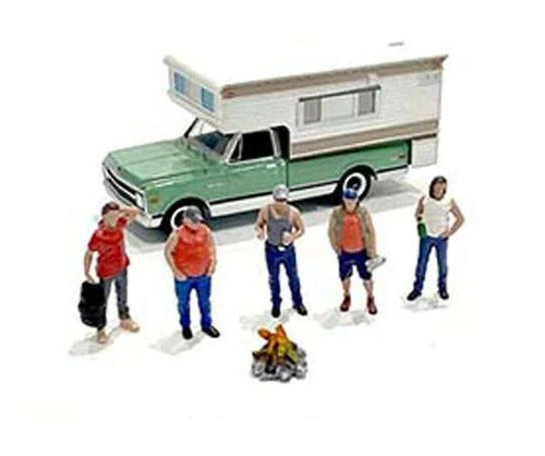 American Diorama 1/64 CAMPERS Camping Die Cast FIGURES 