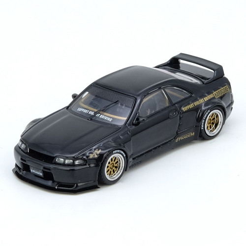 Inno 1/64 NISSAN SKYLINE R33 GT-R PANDEM BCNR33 Model Car -BLACK-