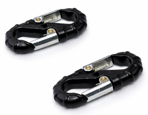 RC 1/10 Scale TOW HOOK Heavy Duty METAL SHACKLE Quick Release (2PCS) -BLACK-