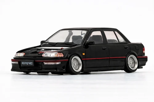 BM 1/64 Die Cast HONDA CIVIC EF2 (LHD) Model Car *BLACK* #64B0405