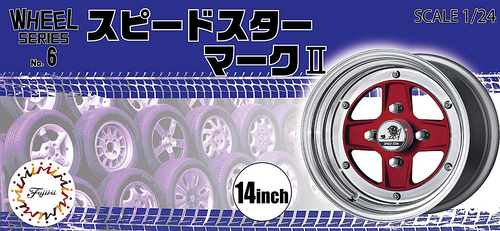 Fujimi 1/24 Wheels SSR MARK II 14" Wheels & Tires Set For Plastic Models