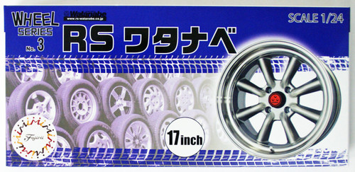 Fujimi 1/24 Wheels RS WATANABE 17" Inch Wheels & Tires Set For Plastic Models