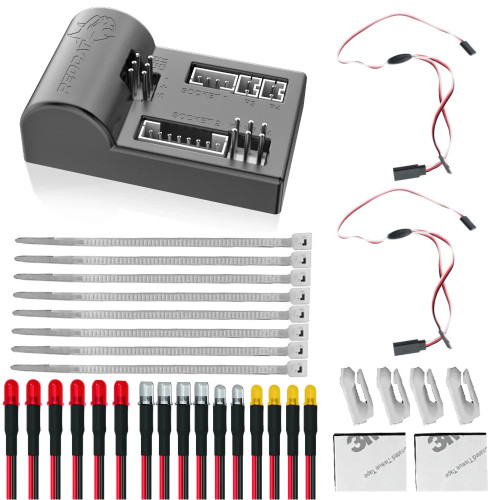 RedCat 1987 CHEVY CAPRICE LED LIGHT SET w/ Control Box 16 LED's #RER42831