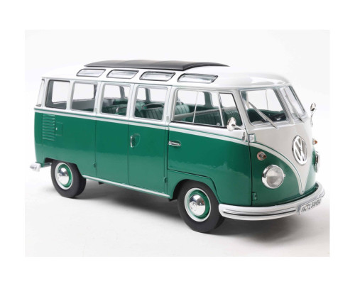 1/18 VW BUS VOLKSWAGEN T1 SAMBA 1962 Model Car -GREEN-