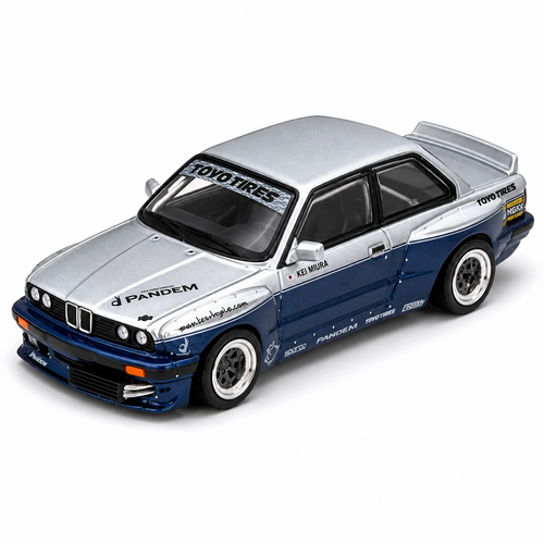 Inno 1/64 BMW M3 E30 PANDEM Model Car -BLUE-