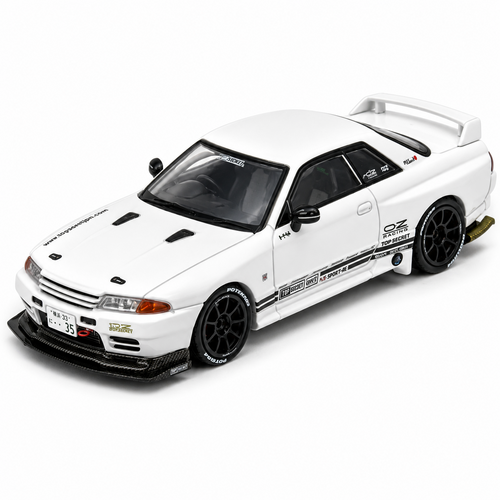 Inno 1/64 NISSAN SKYLINE GTR VR32 Top Secret Model Car -WHITE-