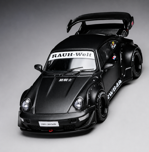 Inno 1/64 PORSCHE 911 RWB 964 Model Car -BLACK-