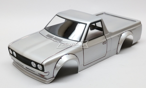 1/10 BODY Shell DATSUN 620 PICKUP TRUCK *FINISHED* -SILVER-