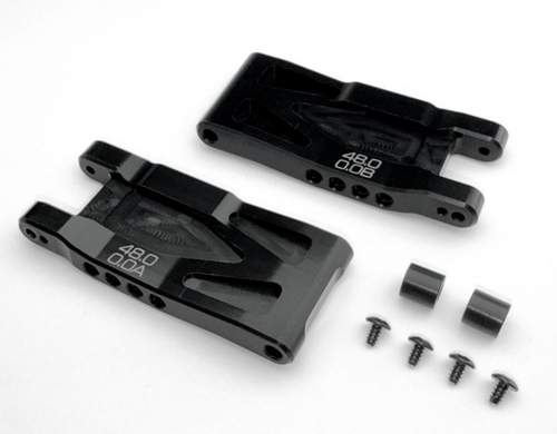 ReveD Aluminum HT REAR LOWER SUSPENSION ARM (48mm, 0D) -BLACK- #RD-023-0