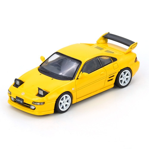 Inno 1/64 TOYOTA MR2 TURBO SW20 W/ POP UP LIGHTS Die Cast Model -YELLOW-