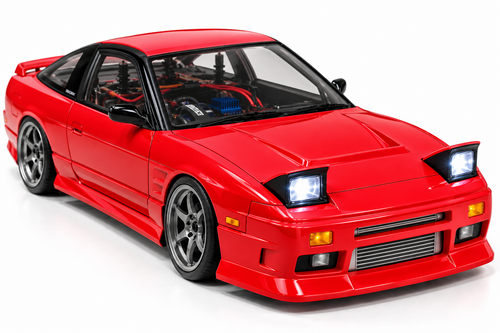 1/10 BODY Shell NISSAN 180SX Body Shell W/ POP UP LIGHTS *CLEAR*
