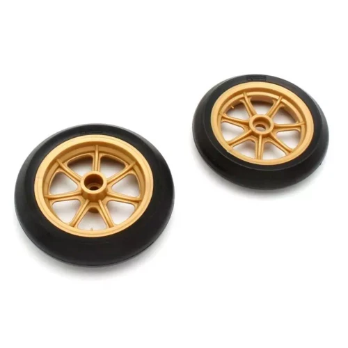 Kyosho HOR Bike Parts WHEELS Set SUZUKI YZR500 GOLD #GPTH104