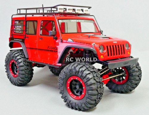 Axial JEEP WRANGLER 2.2 Beadlock CRAWLER Wheels & TIres 130mm -RED-