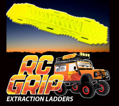 RC Truck Rock Crawler Scale Accessories RECOVERY RAMPS Extraction LADDER Yellow