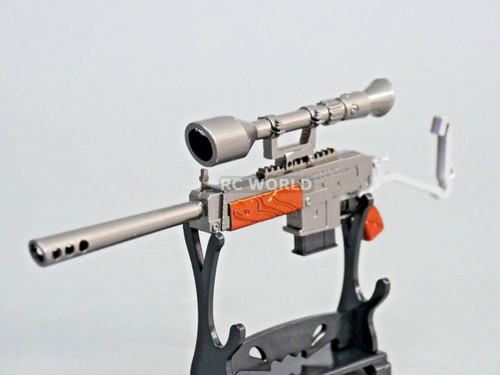 1/8 Scale Accessories SEMI-AUTO SNIPER RIFLE w/ SCOPE GUN 