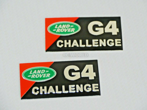 1/10 LAND ROVER G4 Challenge Decal Metal Badge Plate