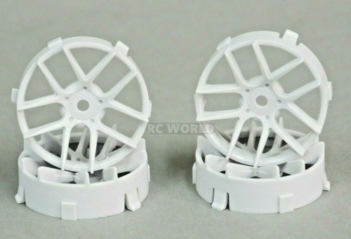  1/10 Tetsujin JASMINE WHITE Adjustable Offset 3-6-9mm -4 RIMS