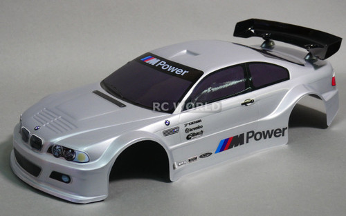 1/10 RC BMW E46 M3 RC Car BODY Shell 200 mm *Painted* White