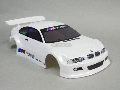 1/10 RC BMW E46 M3 RC Car BODY Shell 200 mm *Painted* White