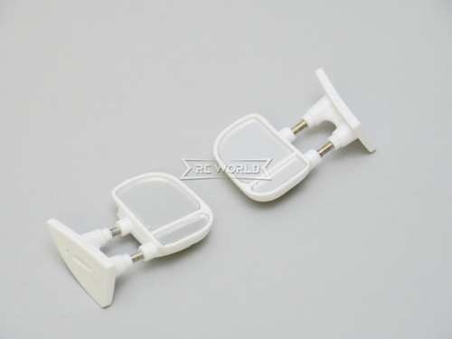 RC 1/10 Scale Truck Side Mirrors Ford F350 Body Mirrors WHITE (2pcs)