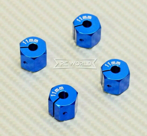 1/10  Anodized Aluminum 12MM WHEEL Spacer 12MM HUB -4 pcs- BLUE