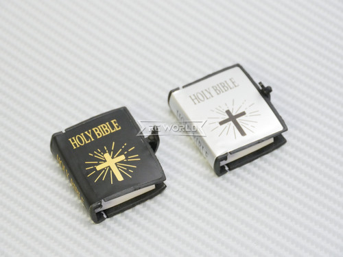 RC 1/10 Scale Accessories HOLY BIBLE (1) Silver w/ Cover