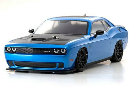 Kyosho 1/10 RC Body DODGE CHALLENGER SRT HELLCAT *FINISHED* BLUE #FAB701BL