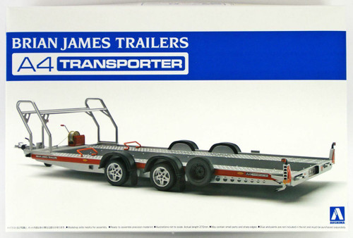 Aoshima 1/24 BRIAN JAMES TRAILERS A4 TRANSPORTER Plastic Model Kit