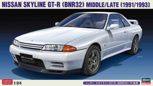 Hasegawa 1/24 Nissan Skyline GT-R (BNR32) Middle/Late Plastic Model kit