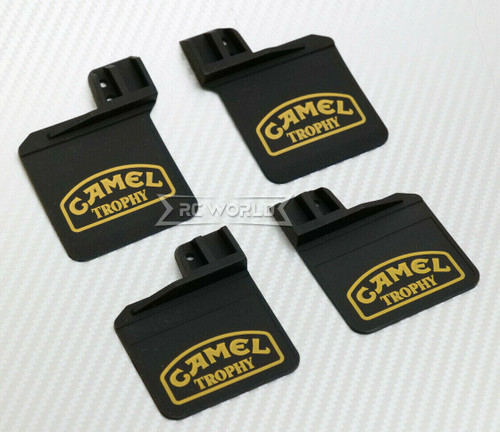 Traxxas TRX-4 TRX-6 MUD FLAPS Camel Trophy Front + Rear W/ Adapters (4)pcs 