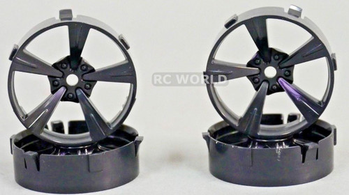 Tetsujin MANDARIN RC Car 1/10 Wheels Adjustable Offset 3-6-9mm -MATTE BLACK - (4 pcs)