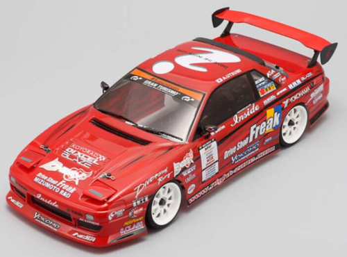 1/10 RC Car BODY Shell NISSAN 180SX DM13 Body W/ Mirrors + Wing -CLEAR-