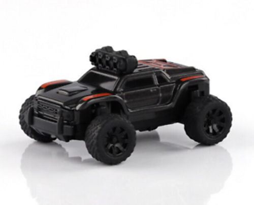 RC 1/76 Micro TRUCK Off-Road w/ LED Lights -BLACK-