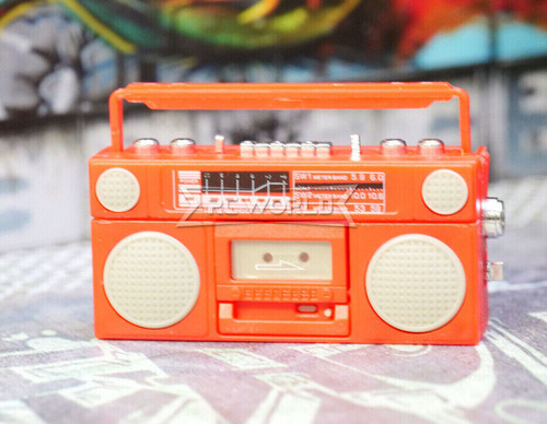 RC 1/10 Scale RADIO BOOMBOX Retro -RED-