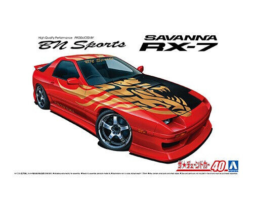 Aoshima 1/24 1989 MAZDA RX7 FC3S BN Sports Plastic Model Kit