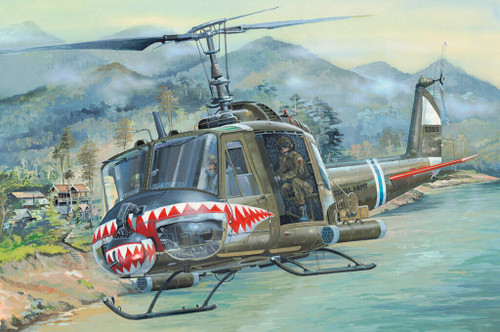 Hobby Boss 1/18 HUEY B UH-1 Model HELICOPTER Plastic Model kit