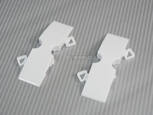 Rc Track Parts STRAIGHT SHORT Tetsujin Kerbs -WHITE/RED- (20pcs)