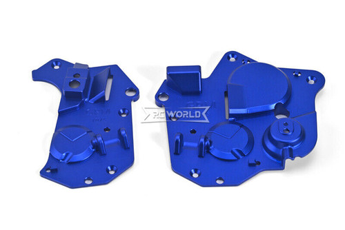 For 1/4 Losi Promoto Bike CHASSIS SIDE COVER Metal Upgrade #MX013 -BLUE-
