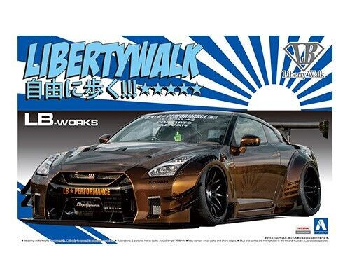 Aoshima 1/24 NISSAN GT-R LB Works R35 SKYLINE Ver.1 Plastic