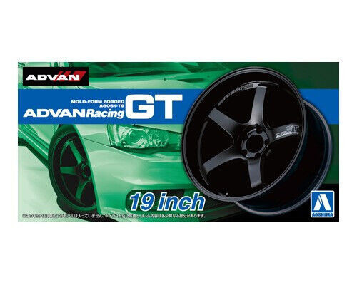 Aoshima 1/24 ADVAN RACING RS-DF 19inch Model Wheel Set