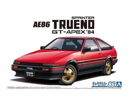 Aoshima 1/24 TRD AE86 COROLLA LEVIN 1983 TOYOTA Plastic