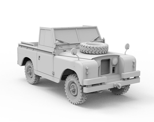 Ak 1/35 LAND ROVER 88 MILITARY Truck Series IIA Model Kit #AK35012
