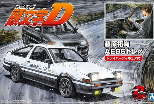 Fujimi 1/24 Initial D Toyota Ae86 Trueno Fukiwara Takumi w/ FIGURE Model Kit