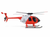 RC HELICOPTER 5 Blade HUGHES MD500 W/ Gyro 6CH 2.4ghz-RTF-*RED*